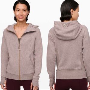 Lululemon - Heathered Rose Full-zip Scuba Hoodie
